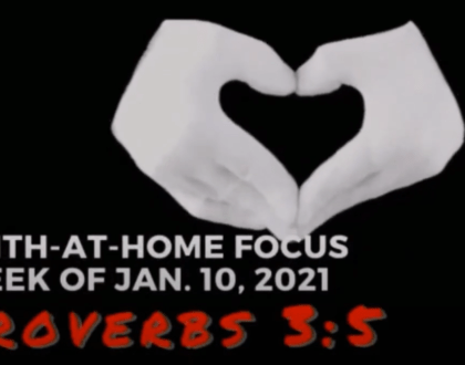 Proverbs 3:5 - Faith-At-Home (January 10th)