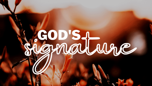 God's signature