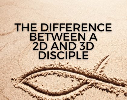 The difference between a 2D and 3D disciple (Sermon)