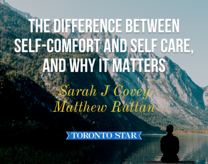 The difference between self-comfort and self-care and why it matters