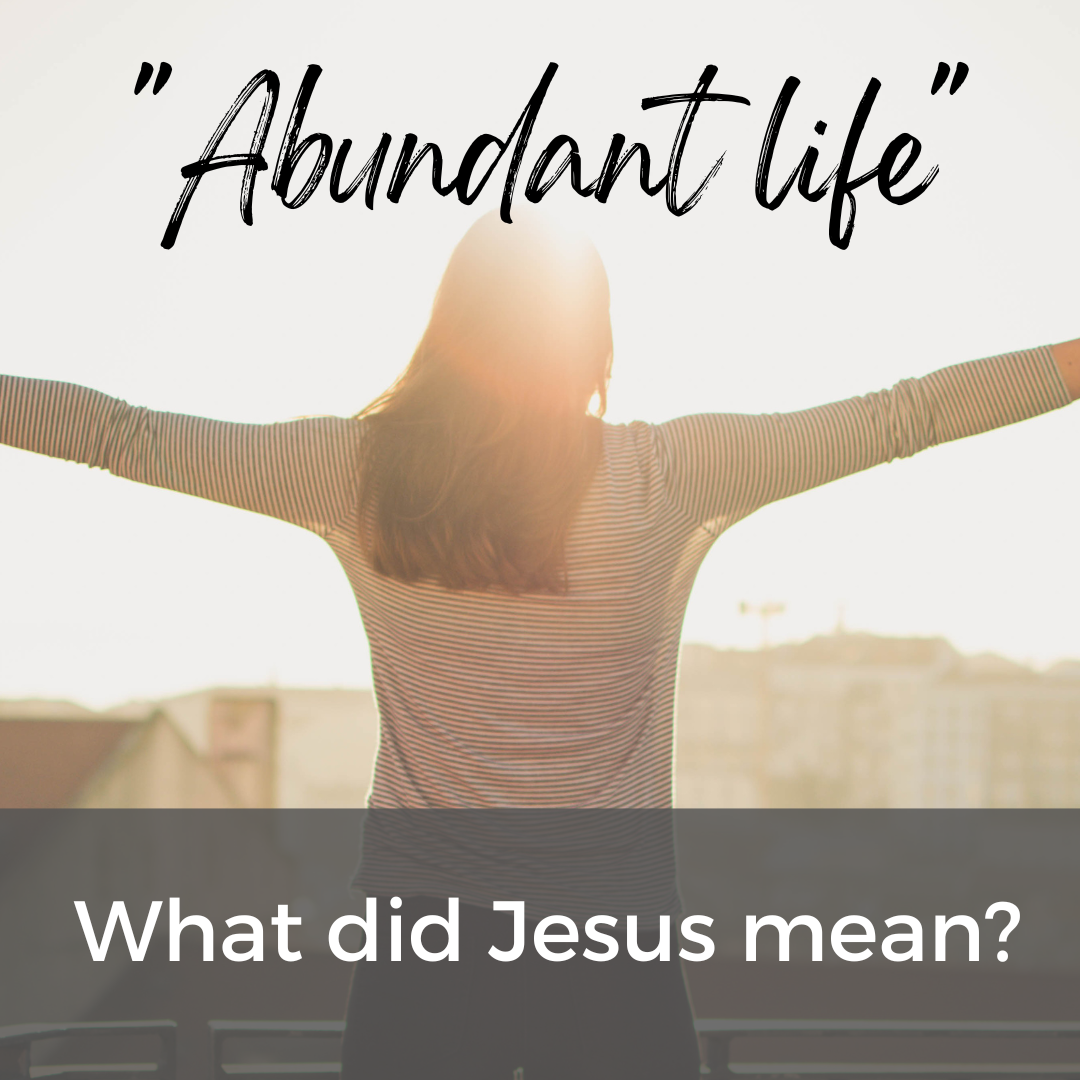 Jesus said He came to give us 'Abundant Life'. What did he mean?