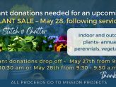 Plant Sale by Stitch & Chatter