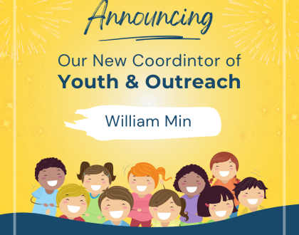 Announcement: Our New Coordinator of Youth and Outreach