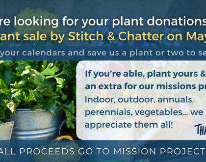 Plant Sale by Stitch and Chatter