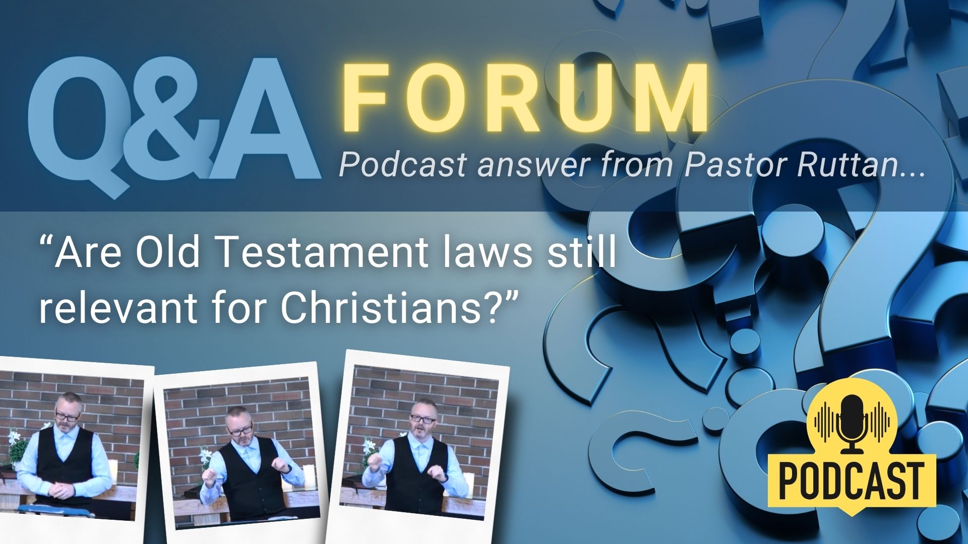 "Are Old Testament laws still relevant for Christians?"